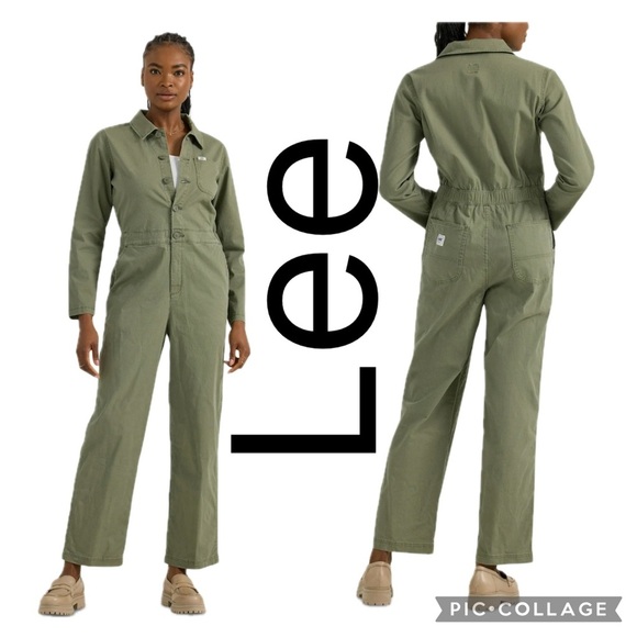 (T4) Lee Women's Green Utility Mercantile Jumpsuit, Sz S. NWT - Picture 1 of 13
